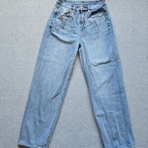 American Eagle Outfitters Light Blue Straight Leg Jeans